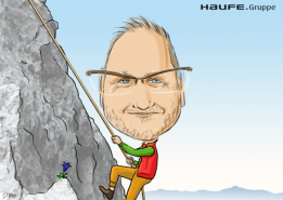 Karikaturist Di Vino beim DDIV Verwaltertag in Berlin für Haufe Lexware