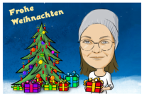 Di Vino als Schnellzeichner auf Weihnachtsfeier